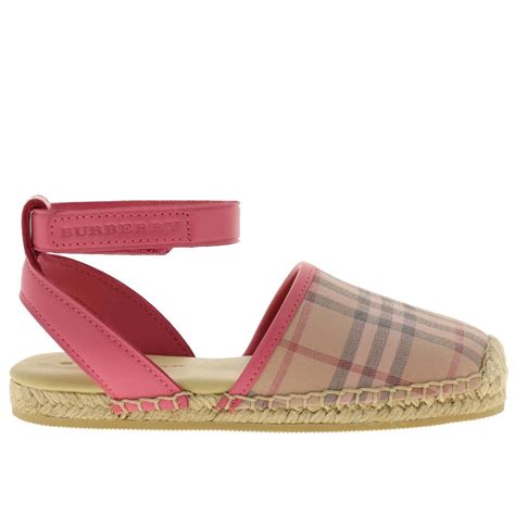 pink stripe burberry shoes|children's burberry shoes.